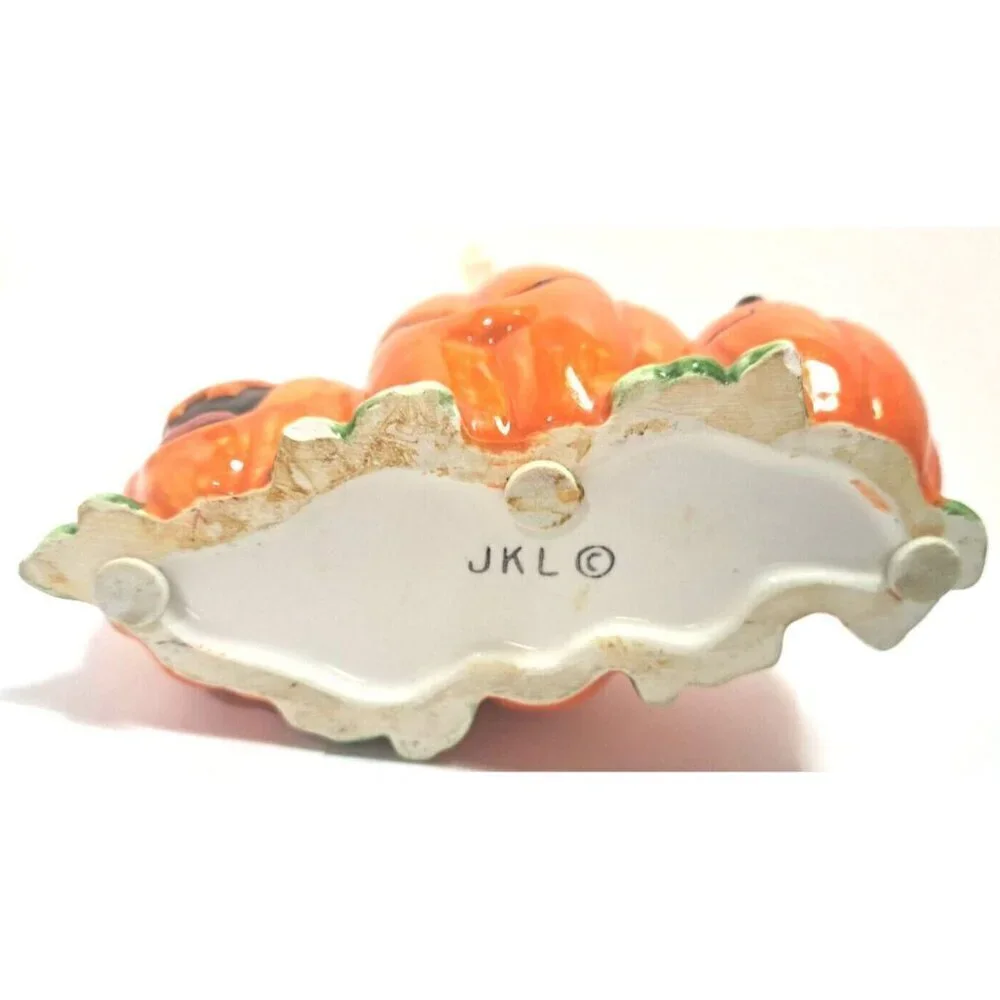 Smiling Jack-O-Lanterns Soap Dispenser Halloween Fall Kitchen Ceramic